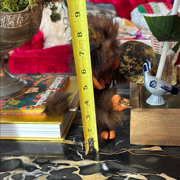 Handcrafted Troll Figurine with Shield and Axe - Picture 8 of 9